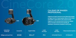 Drone DJI Inspire 2 camaras 4k y 5.2k