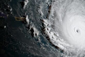 Huracan Irma desde satelite NOAA
