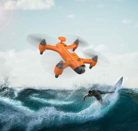 Spry drone para deportes acuaticos