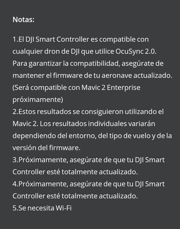 DJI Smart Controller Notas