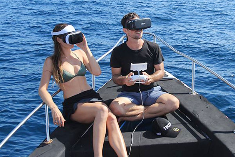 Con las gafas VR de QYSEA la experiencia inmersiva bajo el agua es increible