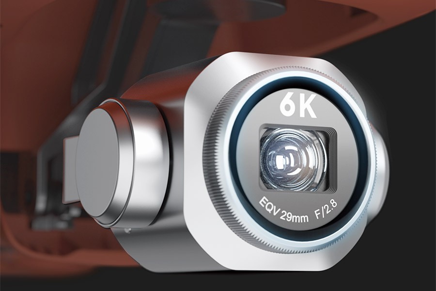 Autel EVO II CUAL cámara CMOS 1" y apertura f ajustable.