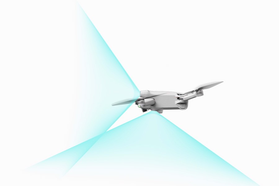 Dron DJI Mini 3 Pro equipa detección de obstáculos tridimensional