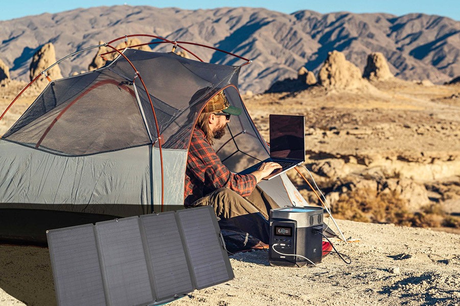 Panel solar Universal EcoFlow 160 W camping