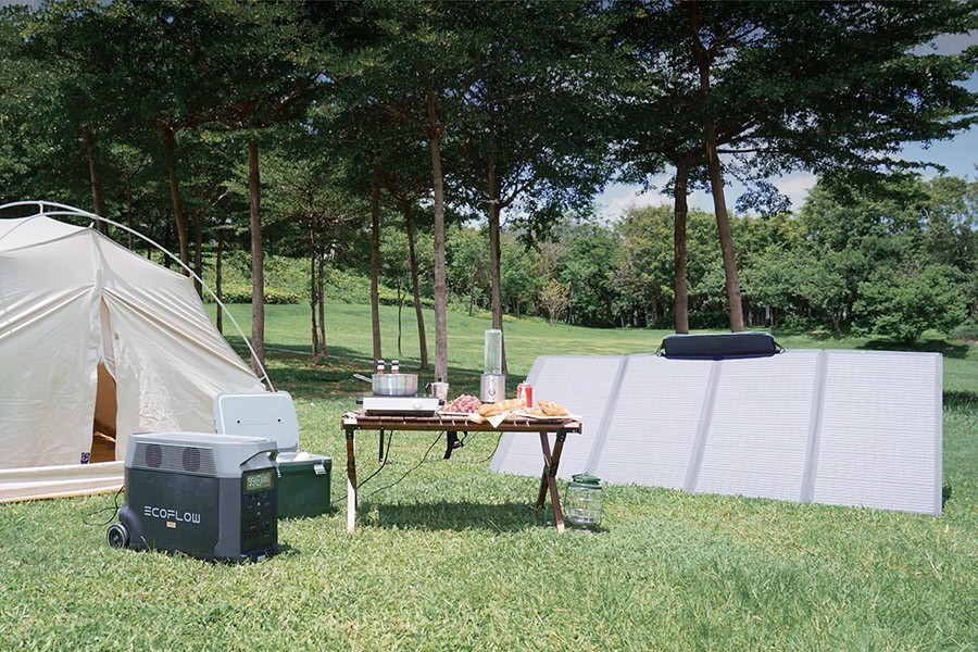 Panel Solar EcoFlow 400 W para uso en exteriores