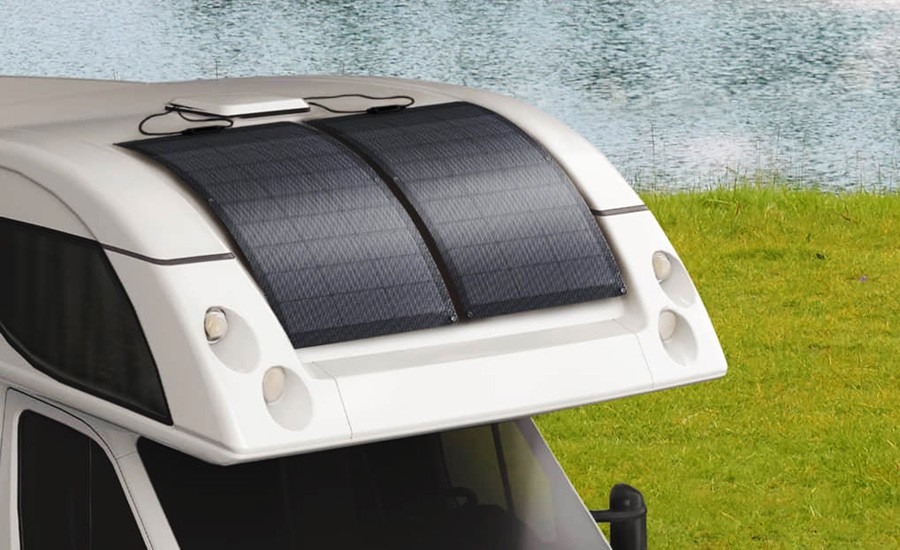Panel Solar flexible ECOFlow 100W se ajusta a superficies curvas