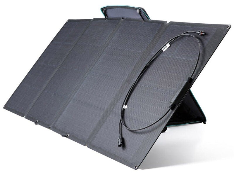 Panel solar Universal EcoFlow 160 W desplegado