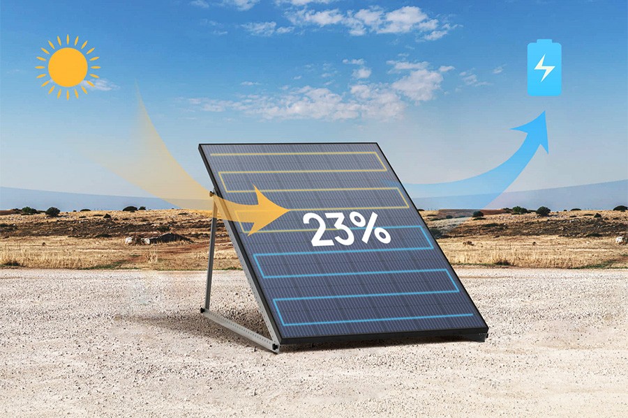 Panel Solar rigido ECOFlow 400W eficacia23%